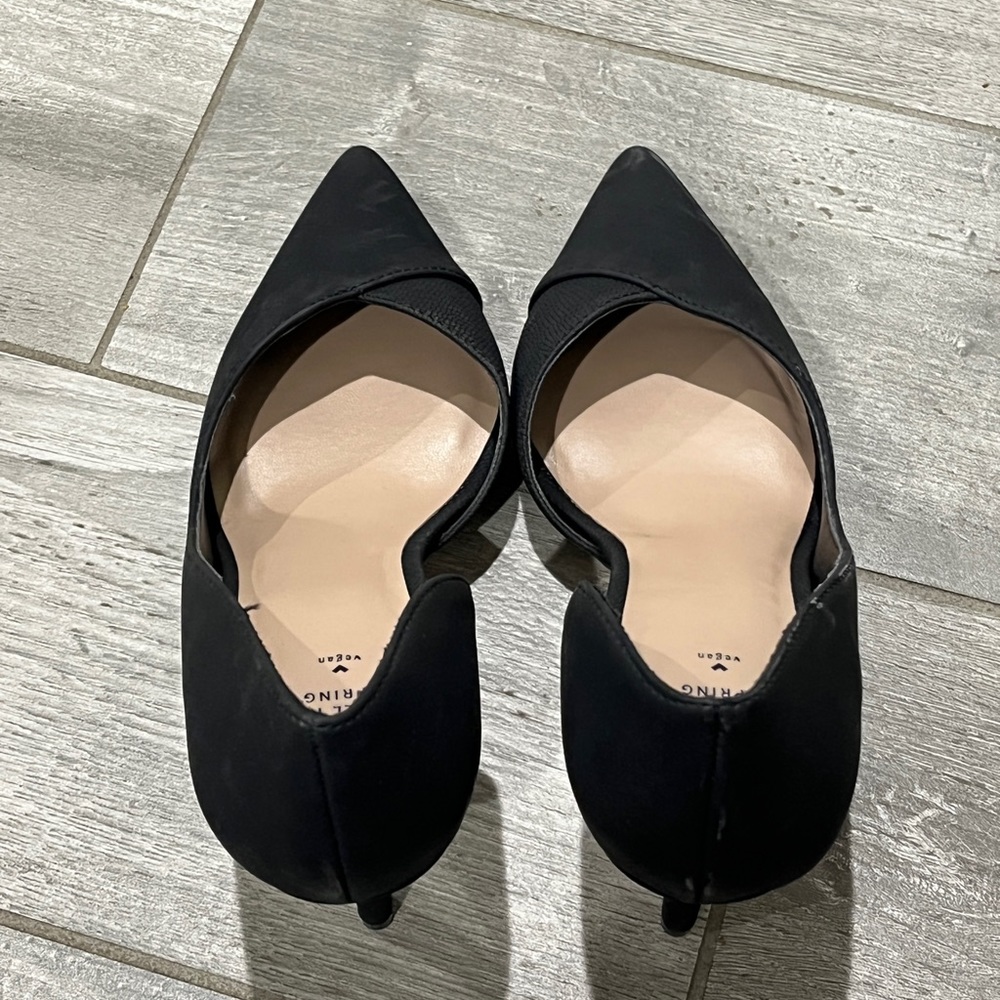 Call It Spring Vegan Black Pointed Toe Heels - image 5